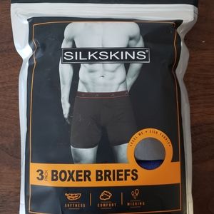 Terramar Men's Silkskins 6" Boxer Brief Underwear